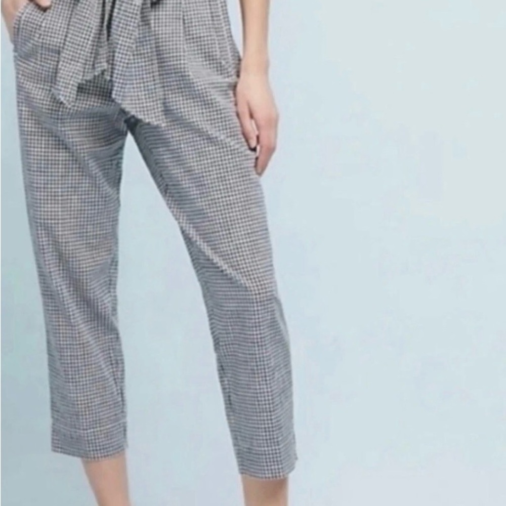 Cartonnier Gray Checkered Capris